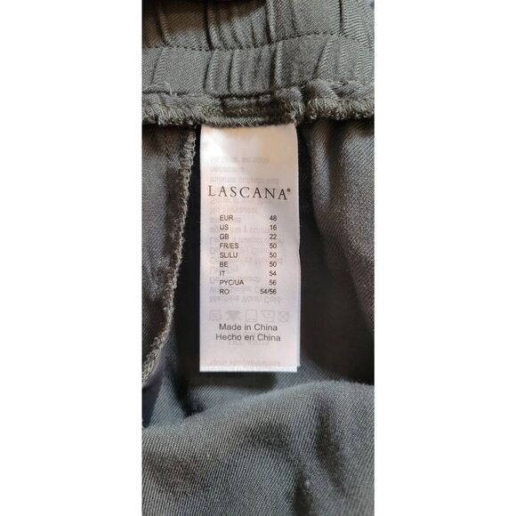 Lascana Cargo Jogger Pants Green Khaki Sz 16 - Picture 7 of 8